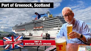 Carnival Pride British Isles Cruise  Port of Greenock Scotland [upl. by Nwahsauq]