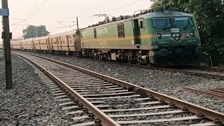 Passenger train passing through bridge ll Indian Railway ll Train on the BRIDGE ll Indian Railway [upl. by Malkin261]