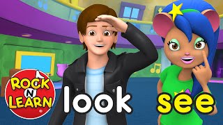 Sight Words Level 1  Preschool amp Kindergarten Reading  Rock N Learn [upl. by Musa]