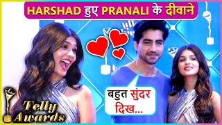 Wohoo  Harshad Chopda Openly Flirts With Pranali Rathod  Indian Telly Awards 2023 [upl. by Bak]