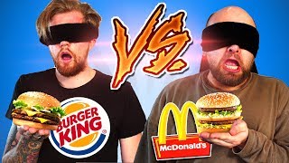 BLIND McDonalds vs Burger King erschmecken [upl. by Hegyera905]