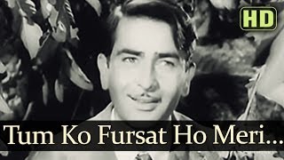 Tumko Fursat Ho Meri HD  Bewafa Songs  Raj Kapoor  Nargis Dutt  Talat Mahmood [upl. by Atneuqal]