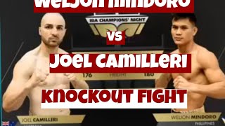 Weljon Mindoro vs Joel Camilleri Knockout Fight [upl. by Bloom681]