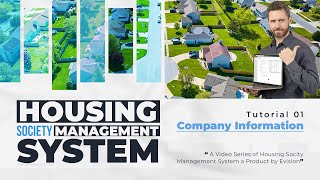 01  Company Information Tutorial Of Our Housing Society Management System  Evision Techno Services [upl. by Annael]