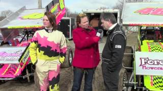 CMP Driver Interviews Alysha amp Darryl Ruggles 305 Sprints  April 2013 [upl. by Nyasuh114]