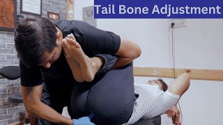 Tail bone adjustment By Dr Pankaj Choudhary Chiropractor in Bangalore [upl. by Kahn364]