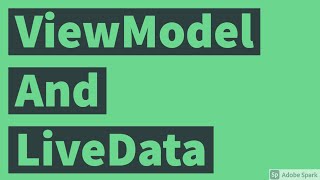 Android ViewModel And LiveData Tutorial in Kotlin [upl. by Aidyl]