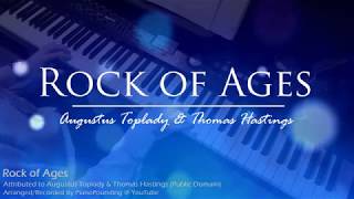 Rock of Ages  Piano Accompaniment  Karaoke Lyric Video [upl. by Simonette]