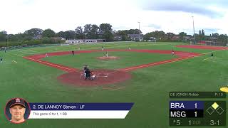 Brasschaat Braves vs Seniors 1  Belgium Baseball D1  Live Stream [upl. by Gerrit157]