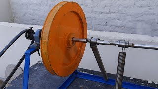 Latest Generator 2 Spring Flywheel Spring Machine Free Electricity Generator Build Spring Flywheel [upl. by Diarmid]