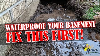 Underground Downspout FAILURE Caused Basement FLOOD [upl. by Esmerelda]