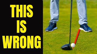 You Cant Hit Driver Straight Using This Popular Ball Position [upl. by Muslim]