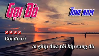 Karaoke Gọi Đò  Tone nam [upl. by Aneerak104]