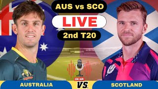 Live AUS vs SCO 2nd T20 Match  Australia vs Scotland Live T20 Match Score and Commentary 2024 [upl. by Torrin]