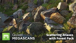 Scattering Megascans Atlases with Forest Pack [upl. by Dnumsed]