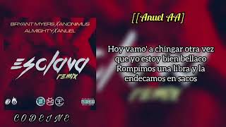 esclava remix letra [upl. by Ahusoj]