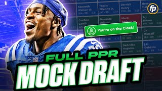 ITS MOCK DRAFT SEASON ⎮ Full PPR Mock Draft 2024 Fantasy Football [upl. by Hamon]