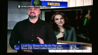 Chuck the Movieguy on LETTERMAN and the LOCAL NEWS [upl. by Annet178]