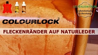 Fleckenränder auf Leder Anleitung  COLOURLOCK [upl. by Fayre]