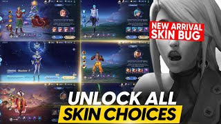 HOW TO UNLOCK ALL THE SKINS IN NEW ARRIVAL USING THIS TRICK  TIME LIMITED SKINS ZODIAC SKINS amp MORE [upl. by Houser528]