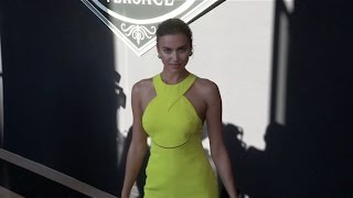 Stunning Irina Shayk at Versace Photocall [upl. by Constantin]