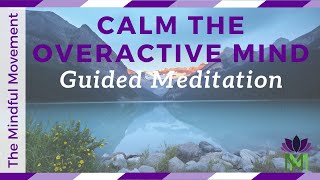 Meditation to Calm an Overactive Mind  Reduce Anxiety and Worry  Mindful Movement [upl. by Bathesda]