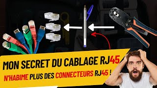 COMMENT CABLER UN RESEAU RJ45  Tutoriel Complet pour DEBUTANTS et PROS🔌 [upl. by Anaihr]