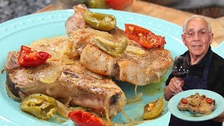 Pork Chops with Hot Cherry Peppers [upl. by Berton]