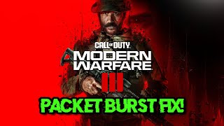 FIX MW3 PACKET BURST PC  How to Fix Packet Burst MW3 Steam and Battlenet [upl. by Lupien]