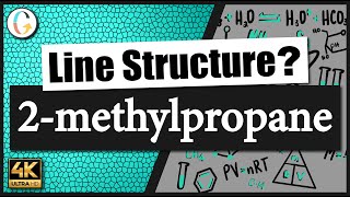 How to draw the line structure for 2methylpropane [upl. by Edlitam954]