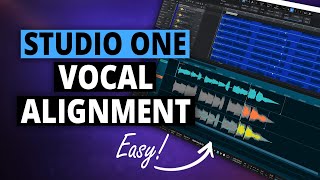 Aligning Vocals in Studio One Manual  VocAlign Project 5 [upl. by Om]