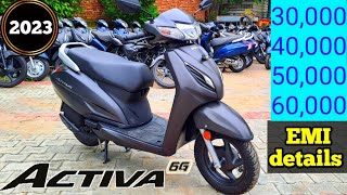 New Honda Activa 6g H Smart 2023 Model Price Detail  Down Payment💰 Loan Details🔥 EMI [upl. by Ariajaj]