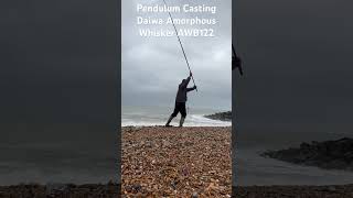 Sea Fishing Pendulum Casting Daiwa Amorphous Whisker AWB122 with Penn Casting Special 2 [upl. by Uticas]