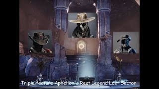 Aphelions Rest Legend Lost Sector all classes in Under 150 [upl. by Linnea]