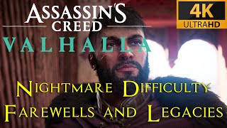 AC Valhalla  Farewells and Legacies  Nightmare Aesir difficulty playthrough [upl. by Christye]