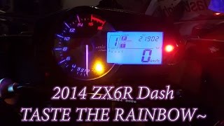 ZX6R Dashboard LED Installation [upl. by Eelana959]