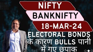 Nifty Prediction and Bank Nifty Analysis for Monday  18 March 24  Bank Nifty Tomorrow [upl. by Aihsoj]