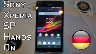 Sony Xperia SP Hands On und Kurztest Deutsch  German [upl. by Cordell]