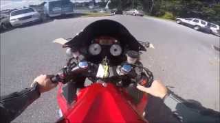 2010 Kawasaki Ninja ZX14R riding Review [upl. by Hairahcez]