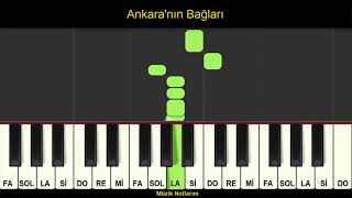 Ankaranın Bağları Melodika Org Notaları [upl. by Murat]