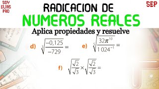 Radicación de Números Reales [upl. by Laerdna]