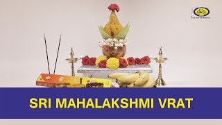 Sri Mahalakshmi Vrat  Puja Procedure  Cycle Pure Agarbatti [upl. by Bucher]