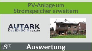 Bestehende PVAnlage um Stromspeicher erweitern 2  Die Auswertung [upl. by Atinauq]