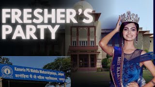 Kanoria College Freshers Party 2022 Miss Rajasthan in Kanoria collegeFreshers party [upl. by Daffodil883]