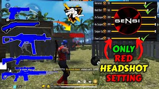 Free Fire Headshot setting 2024 ⚡ 200 Sensitivity Settings ⚙️ Sensitivity  Hud Settings Free Fire [upl. by Aicirtap]