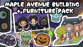 NEW MAPLE AVENUE BUILDING  FURNITURE PACK UPDATE tocaboca tocalifeworld TOCA BOCA WORLD LIFE🌍 [upl. by Nonez665]