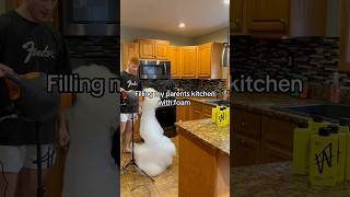 Filling My Parents Kitchen With Foam [upl. by Bainbridge625]