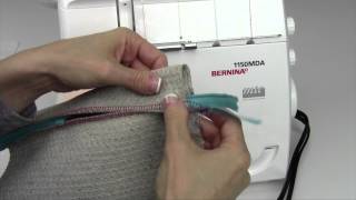 Bernina Serger 1150 34 Serging a Zipper [upl. by Luzader874]