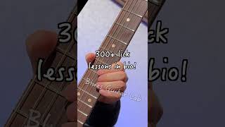 Tab amp lesson in bioMajor blues opening lick blueslicks guitarlessons bluesguitar [upl. by Mw]