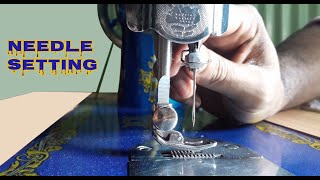 Sewing Machine Needle Setting  How To Change Needle In Sewing Machine  Sewing Machine Adjustment [upl. by Aseen]